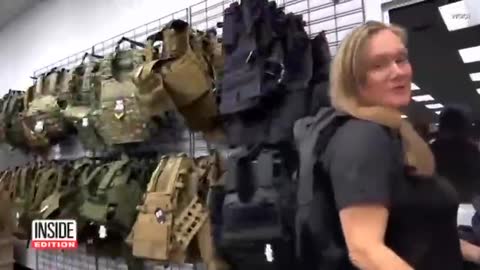 Americans began to buy body armor and armor plates in backpacks as part of "school kits"