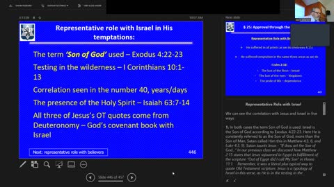 Sunday June 5,2022 - Life of the Messiah 42: His Representative Roles in the Temptation