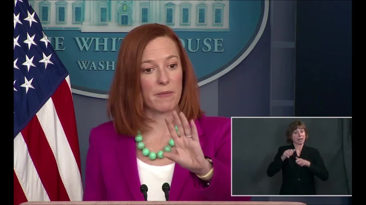 The White House Press Secretary Jen Psaki * Rejects * Media Push for ''Unity '' with GOP
