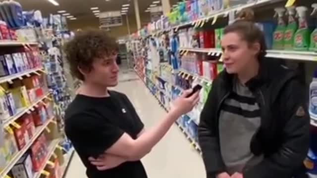 Annoying random strangers at the grocery store