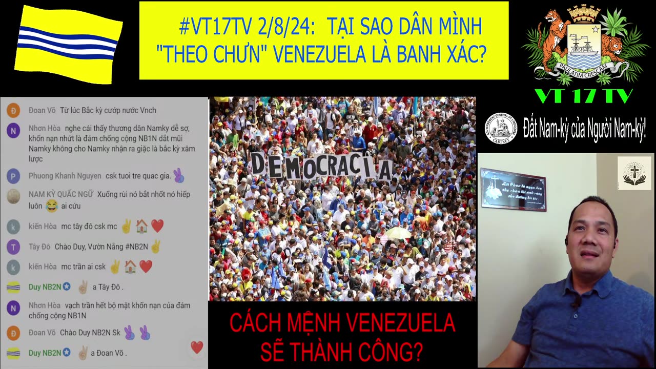 #VT17TV 2/8/24: TẠI SAO DÂN MÌNH "THEO CHƯN" VENEZUELA LÀ BANH XÁC?