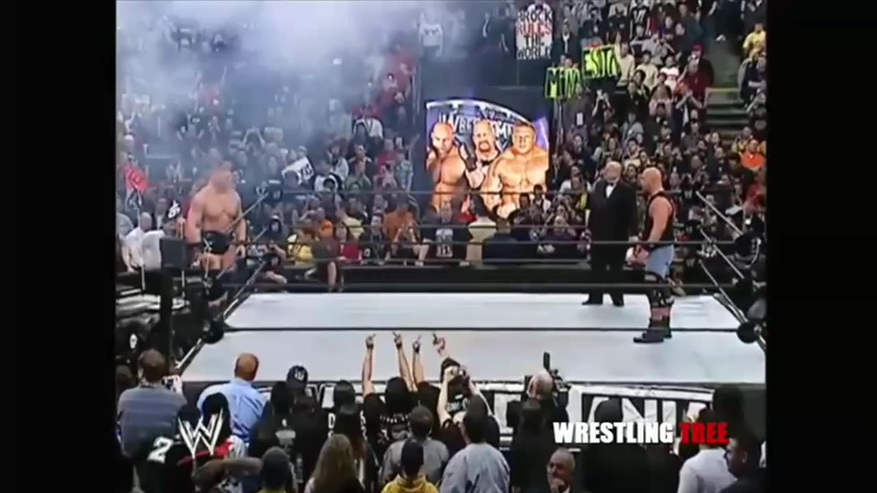 wwe brock lasner vs goldberg full match