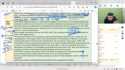 Declaration & payment of dividend part-4