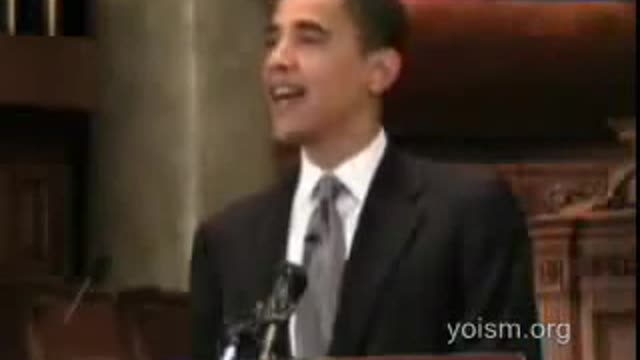 Obama Mocking God and the Bible Speech on Religion