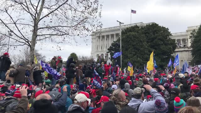 Not Making Headlines: First Protesters Up Capitol Steps on Jan. 6 Were All in Black