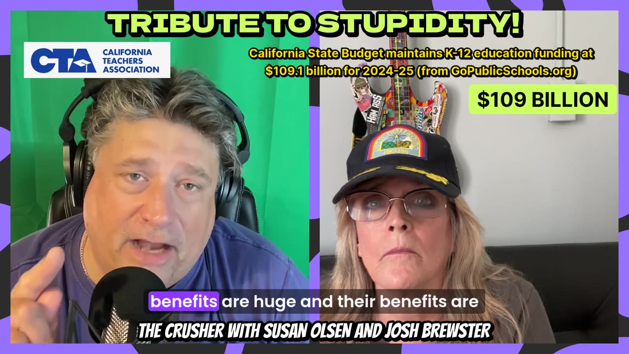 Tribute to Stupidity! California Teachers Union (short clip from The Crusher)