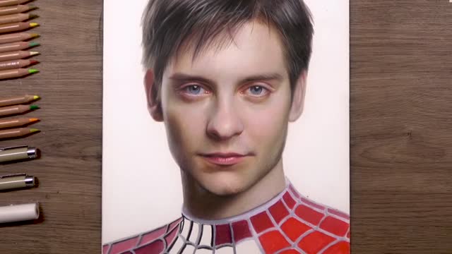 coloring spiderman drawing