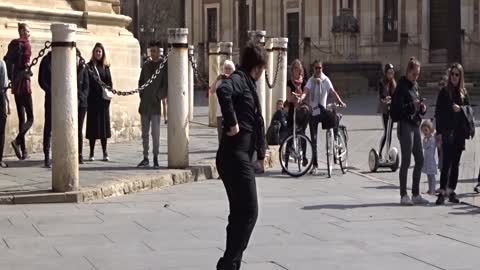 Flamenco performed by man, Sevilla (Spain)