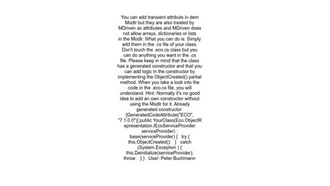 How define nonEco attribute