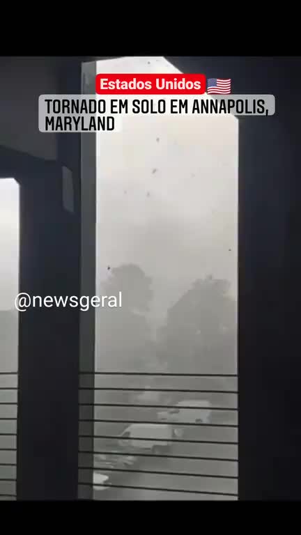 Ground Tornado in Annapolis, Maryland USA