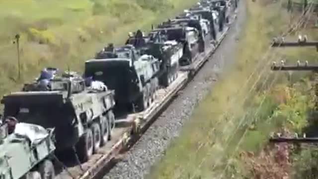 Stop this WĀŘ 》A FULL of train which travelling Russian military equipment s😥✋