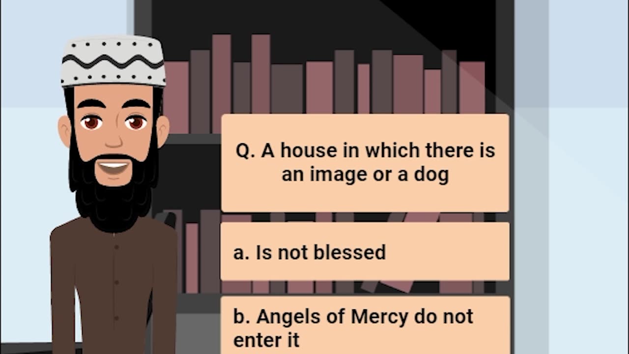 Q. A house in which there is an image or a dog #hadees #Quran #muslim