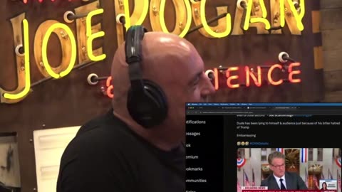 Rogan Laughing about Morning Joe.