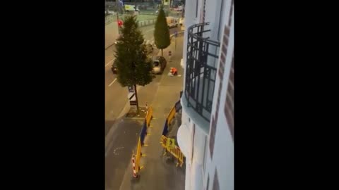 Footage of The Brussels Terrorist Attack Shooting