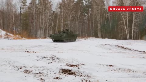 Latest Russian BMP-2M IFV with ERA kits & ATGM undergoing factory test