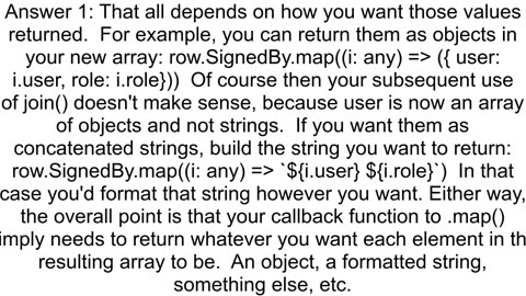 How to get 2 properties from map function