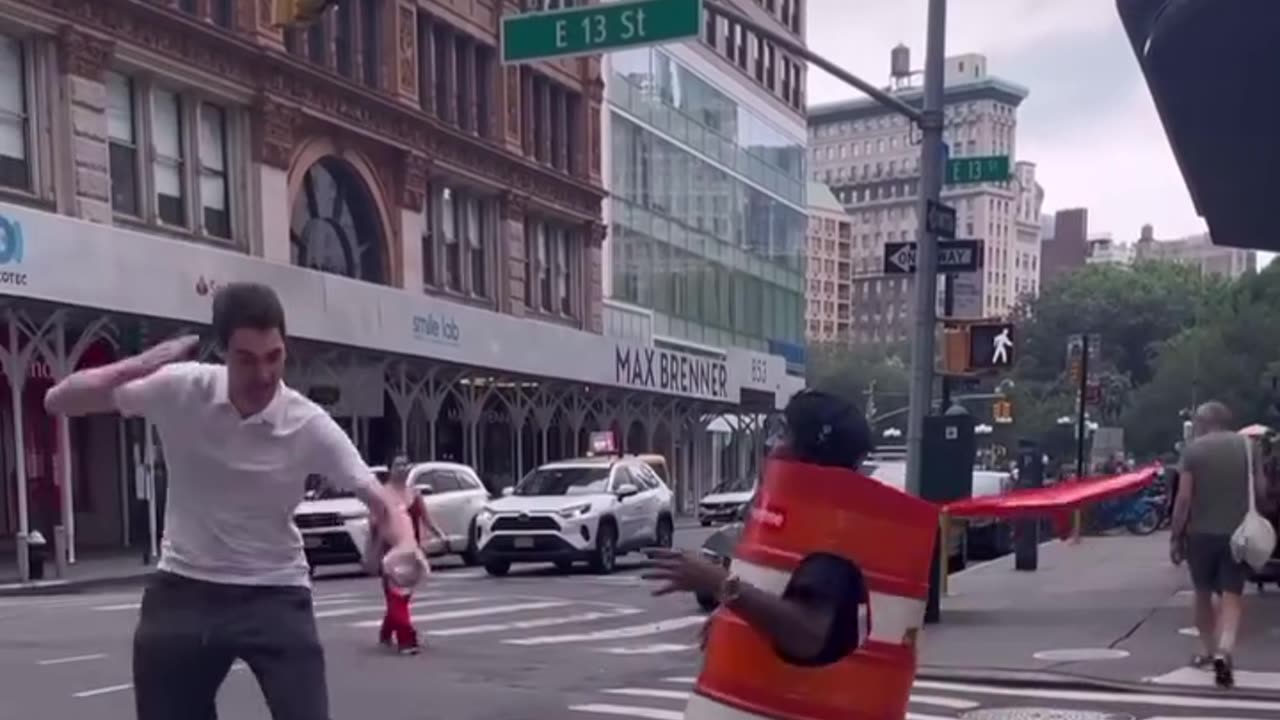 Guy soul left him for a second :)