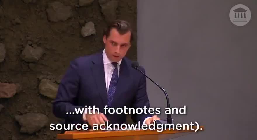 DUTCH POLITICIAN EXPOSES THE GLOBALIST AGENDA IN PARLIAMENT