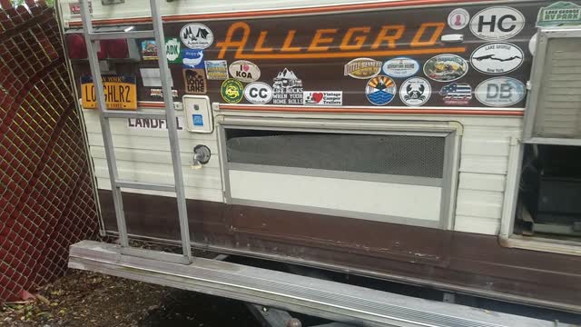 Genset Door on the RV