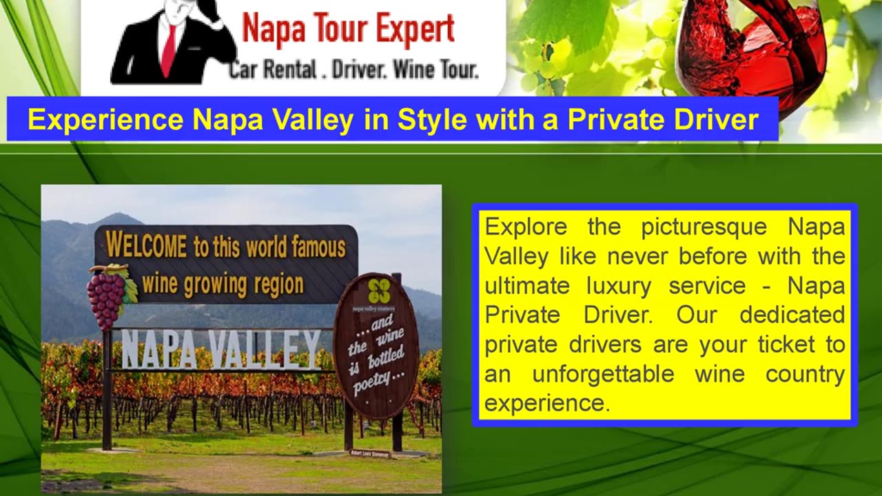 Experience Napa Valley in Style with a Private Driver