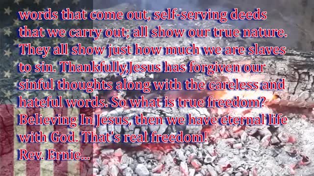 Daily Message from Rev. Ernie, July 4 2022