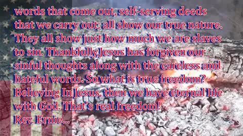 Daily Message from Rev. Ernie, July 4 2022