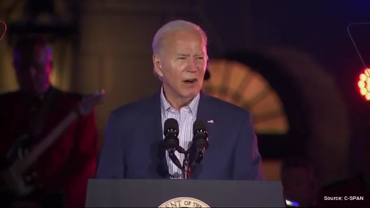 WATCH: Biden Struggles Through White House Lawn Speech After Juneteenth Concert