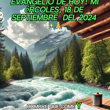 🙏✨¡Descubre el Evangelio de HOY! Miércoles, 18 de Septiembre del 2024 ✨🙏