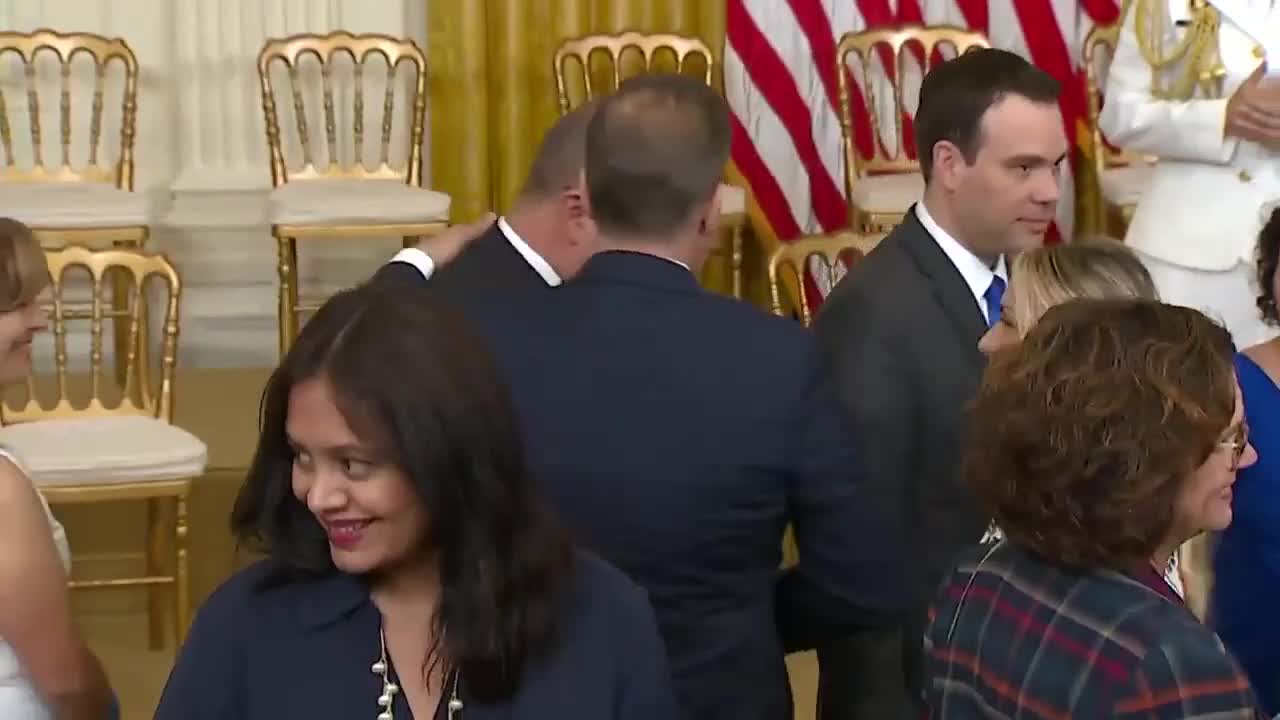 Hunter Biden CAUGHT on camera at the White House reception: