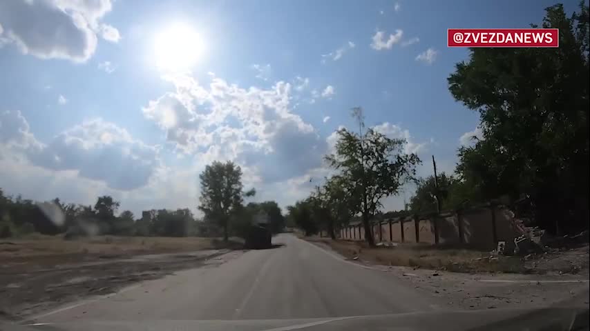 Ukraine War - Shots of damaged and abandoned vehicles of the AFU