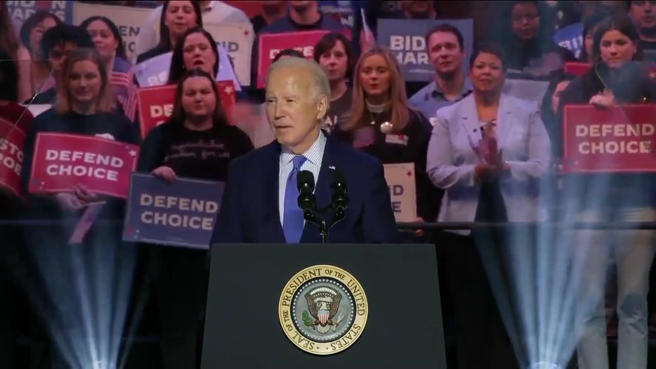 Biden Lies About Constitution & Abortion Before Hamas Sympathizers Interrupt