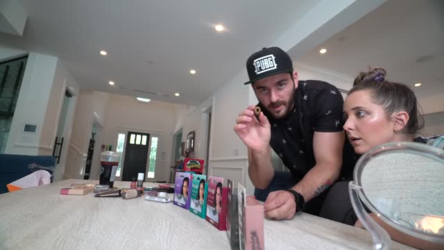 Dog Chooses Make up for Owner!