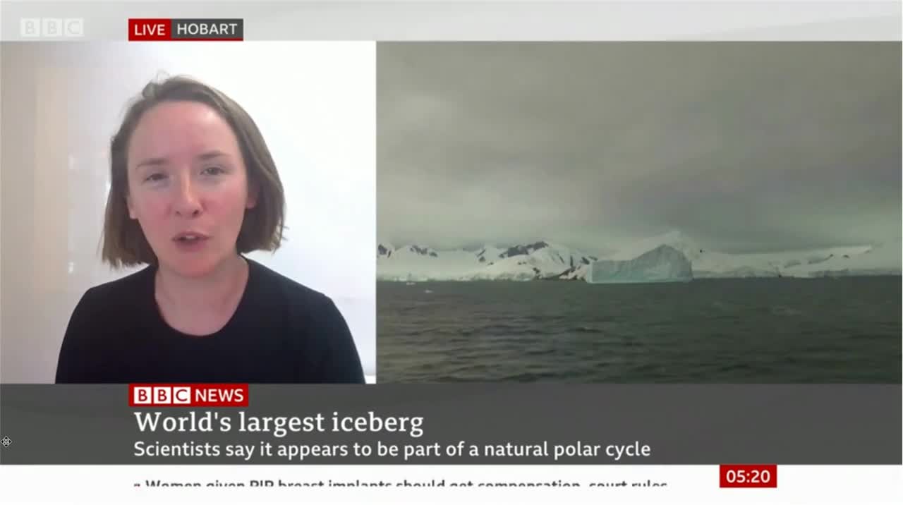 Iceberg breaks from an ice shelf in Antarctica- BBC Report