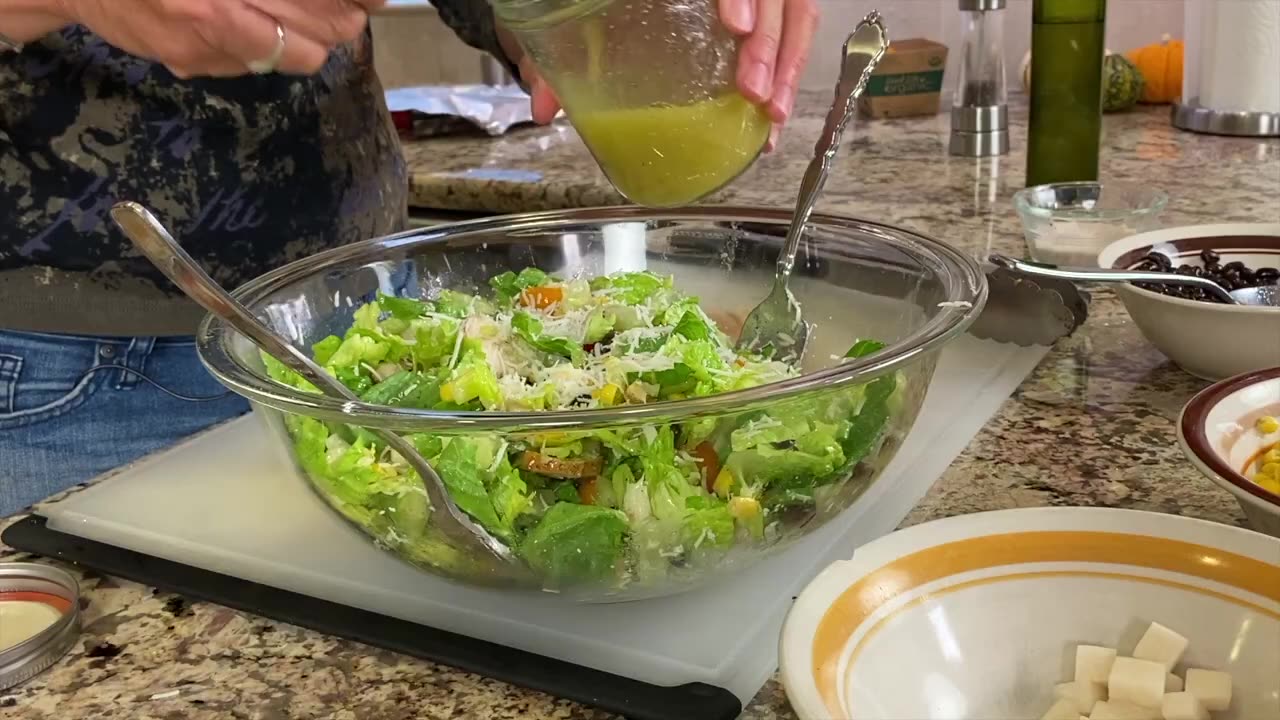 Southwest Chicken Salad With A Light LIME VINAIGRETTE