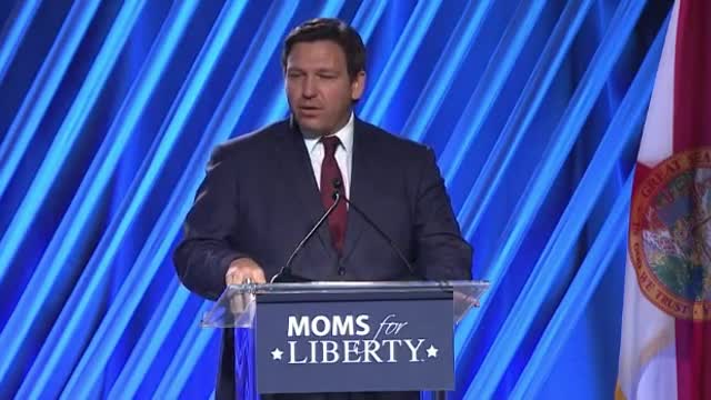 Ron DeSantis at Moms for Liberty: "Leadership is about being willing to stand up for what's right, even when you're taking fire."