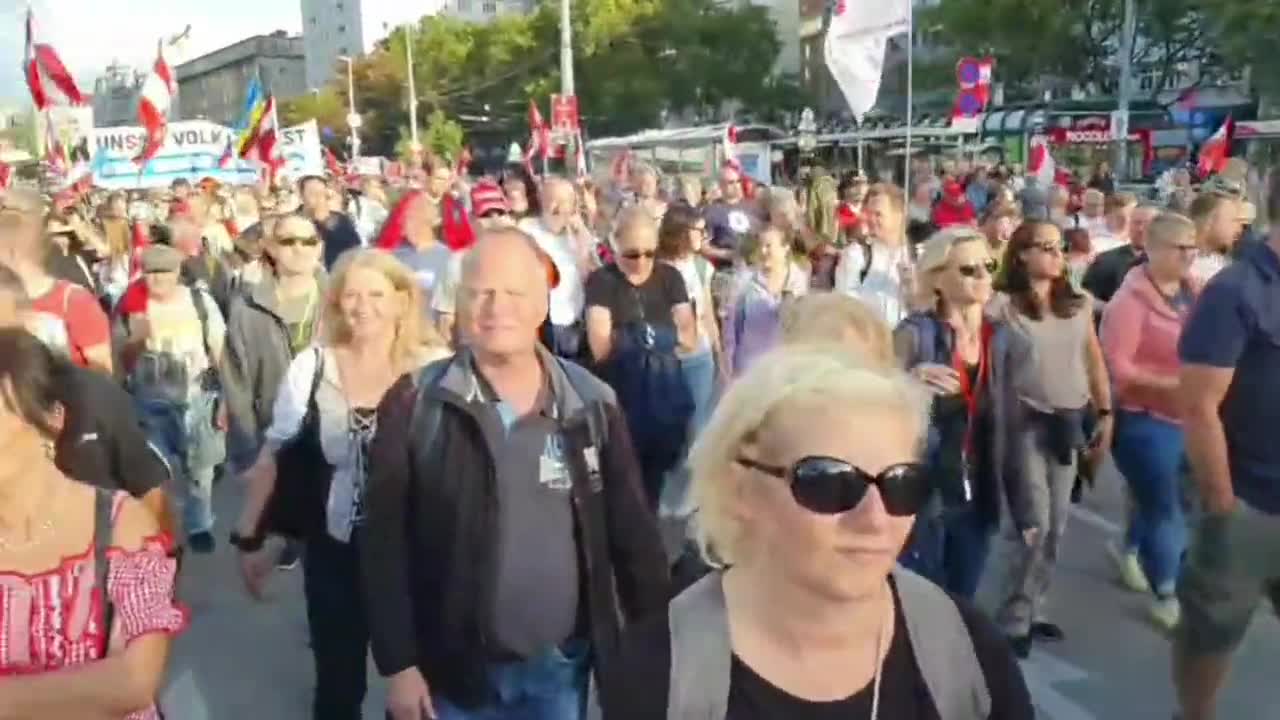 Vienna, Austria: Huge anti Agenda 2030 protests (Sept 10, 2022)