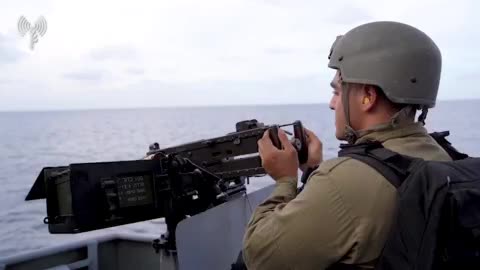 IDF Navy Firing on Targets Along the Gaza Coast