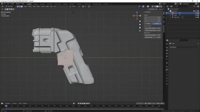 Blender software detailed video tutorial: surface modeling