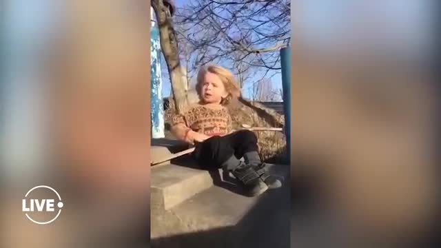 Ukrainian boy sings "Oh, red viburnum in the meadow"