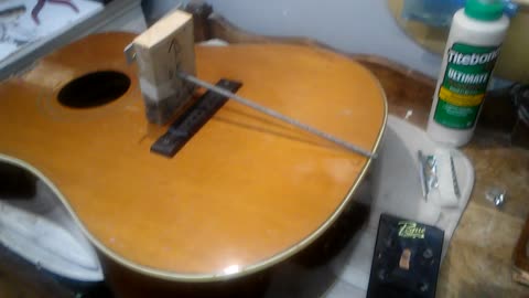 OLD KRAFTSMAN GUITAR END BLOCK INSTALL