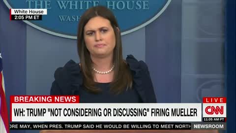 Sarah Sanders: Trump Isn’t ‘Considering Or Discussing’ Firing Mueller