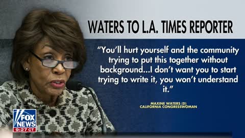 MAXINE WATERS (D-CA) TELLS HOMELESS PEOPLE “TO GO HOME”