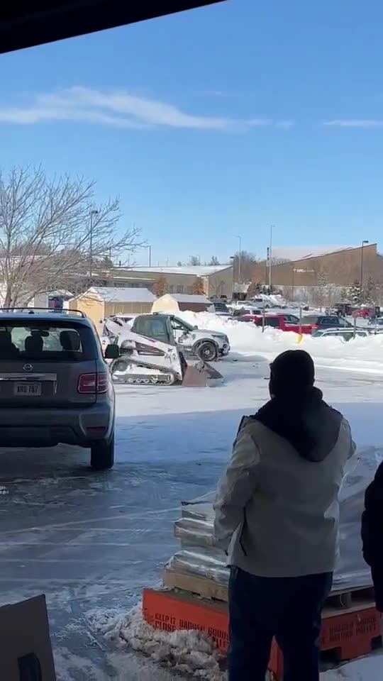 Man arrested after he rams vehicles at Home Depot with a skid-steer loader LINCOLN, Nebraska