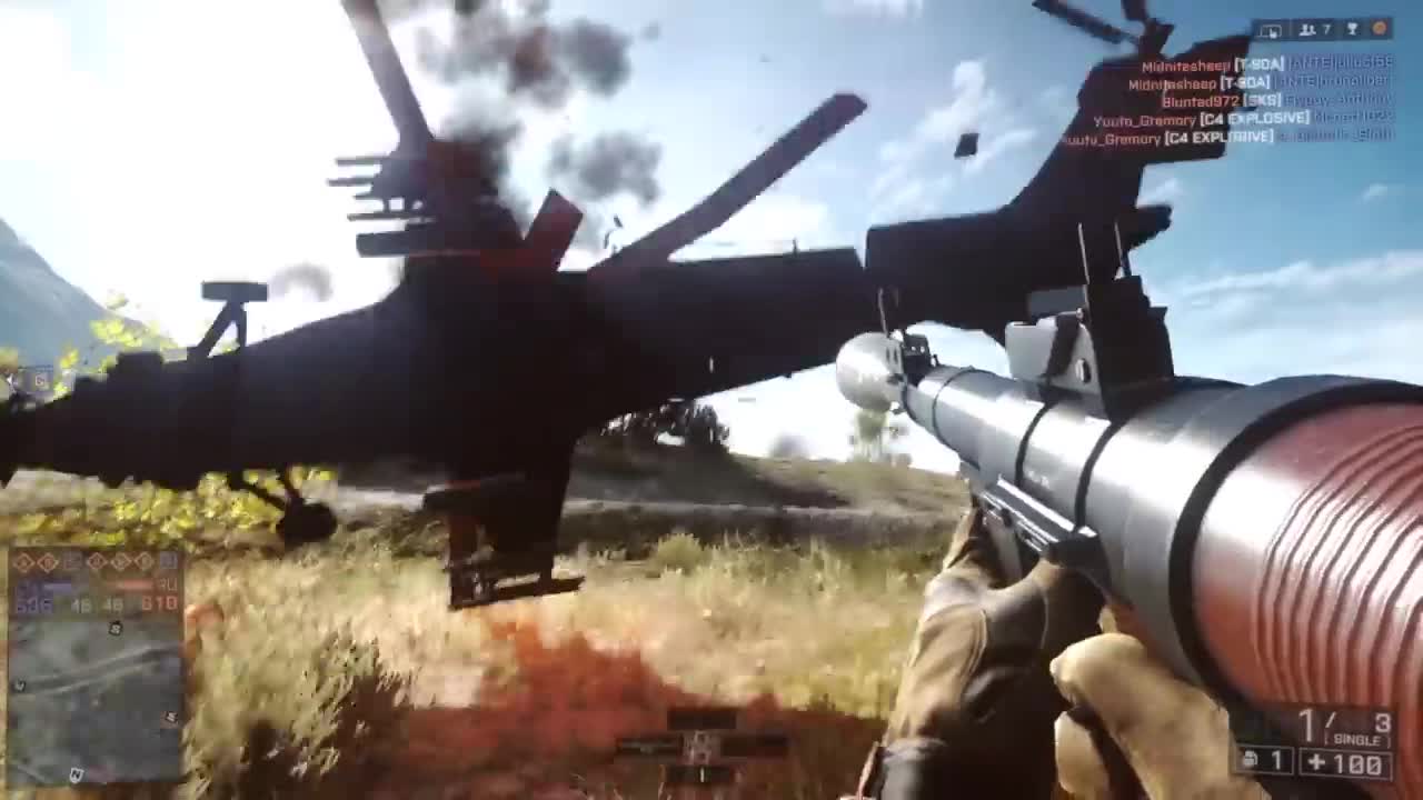 Helicopter Rolls Over Me (BF4)