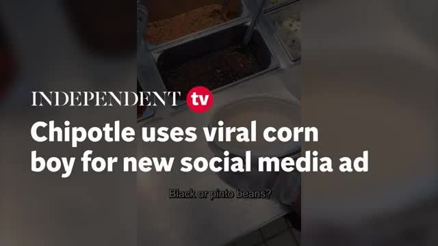 Chipotle uses viral corn boy for new social media ad