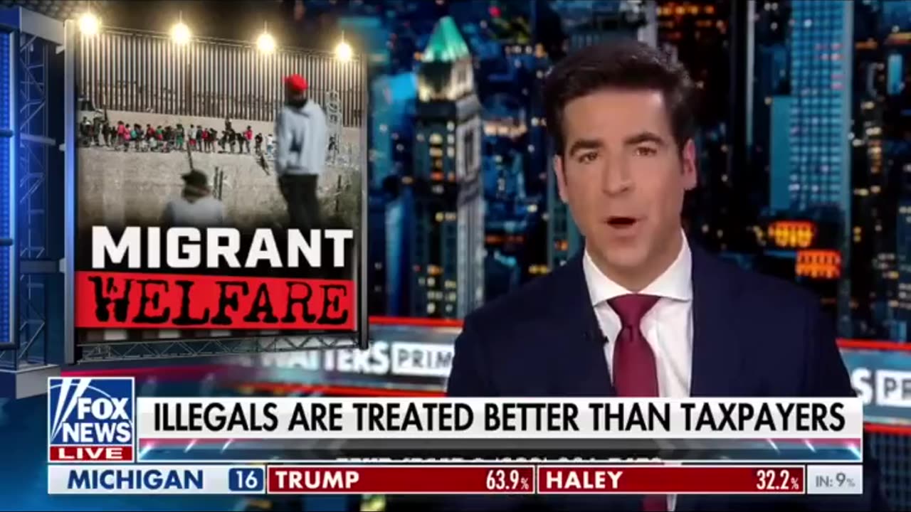 Jesse Watters “A migrant family of 4 in New York could get over $20,000 a month in freebies