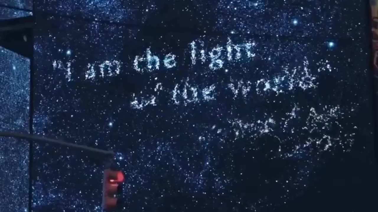 Time Square Ads All Shut Off To Show Christmas Story