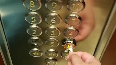 Elevator Trick to Prevent Touching Buttons