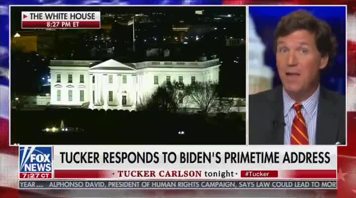 Tucker Carlson's Response to Joe Biden's First Address to the Nation is EPIC