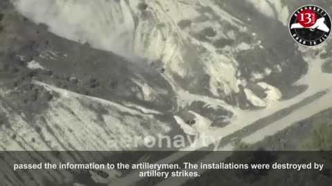 Russian “Grads" stationed in mountainous area were targeted by artillery
